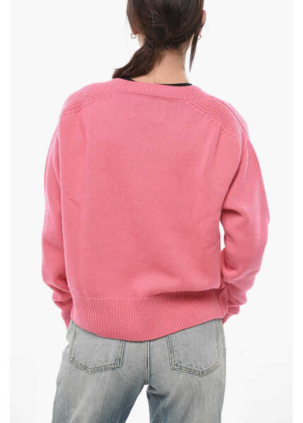 Pulovere SA SU PHI Crew Neck Cashmere Sweater Pink Femei (BM 19689740) 2
