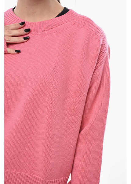 Pulovere SA SU PHI Crew Neck Cashmere Sweater Pink Femei (BM 19689740) 3