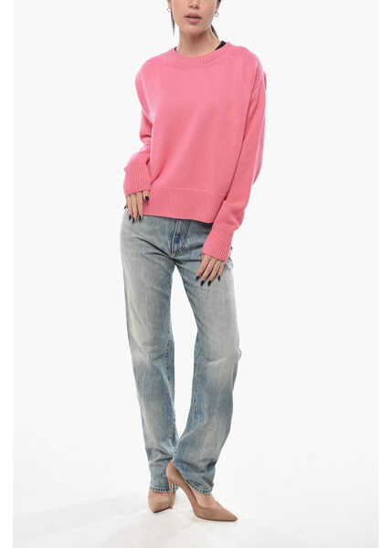 Pulovere SA SU PHI Crew Neck Cashmere Sweater Pink Femei (BM 19689740) 4