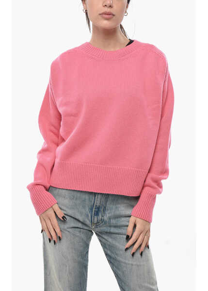 Pulovere SA SU PHI Crew Neck Cashmere Sweater Pink Femei (BM 19689740) 1
