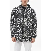 Jachete Monogram Patterned Nylon Windbreaker Barbati