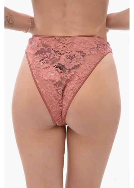 Chiloti OSEREE Lace High-Cut Briefs Pink Femei (BM 19689746) 2