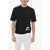 DSQUARED2 Crew Neck Cotton T-Shirt With Printed Logo Black