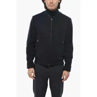 Jachete Virgin Wool Sportwear Bomber With Frontal Zip Barbati