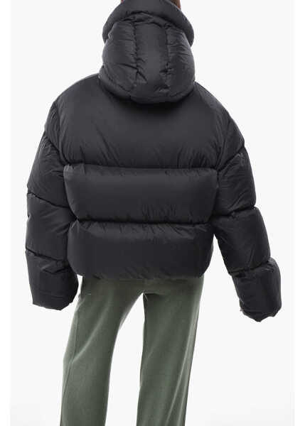 Jachete IENKI IENKI Padded Jacket Kenny With Hood And Front Zip Black Femei (BM 19689773) 2