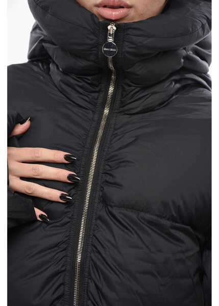 Jachete IENKI IENKI Padded Jacket Kenny With Hood And Front Zip Black Femei (BM 19689773) 3