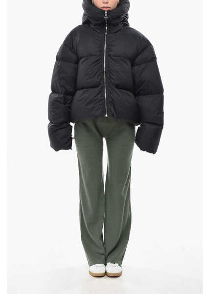 Jachete IENKI IENKI Padded Jacket Kenny With Hood And Front Zip Black Femei (BM 19689773) 4