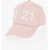 N&deg;21 Kids Cotton Baseball Cap With Embossed Logo Pink