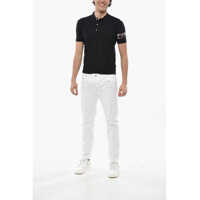 Imbracaminte DSQUARED2 pentru Barbati pagina 9 - Tricouri Polo DSQUARED2 Cotton Polo With Lam Print Black Barbati (BM 19689806) - B-mall.ro