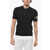 DSQUARED2 Cotton Polo With Lam&egrave; Print Black
