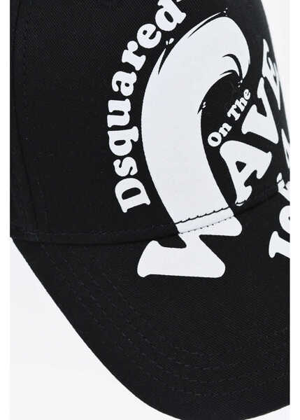 Sepci DSQUARED2 Printed Wave Baseball Cap Black Baieti (BM 19689809) 3