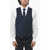 CORNELIANI Cc Collection Solid Color Waistcoat With Martingale Blue