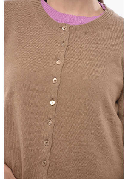 Cardigane Canessa Cashmere Sweater And Cardigan Set Brown Femei (BM 19689815) 3