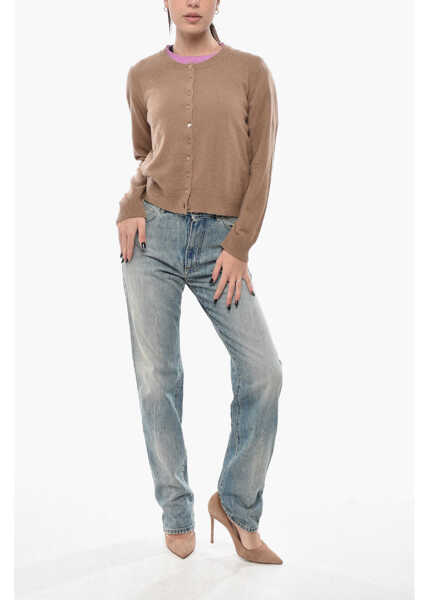 Cardigane Canessa Cashmere Sweater And Cardigan Set Brown Femei (BM 19689815) 4