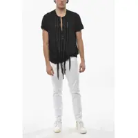 Imbracaminte DSQUARED2 pentru Barbati pagina 9 - Tricouri DSQUARED2 Crew Neck T-Shirt With Fringes And Chain Details Black Barbati (BM 19689818) - B-mall.ro