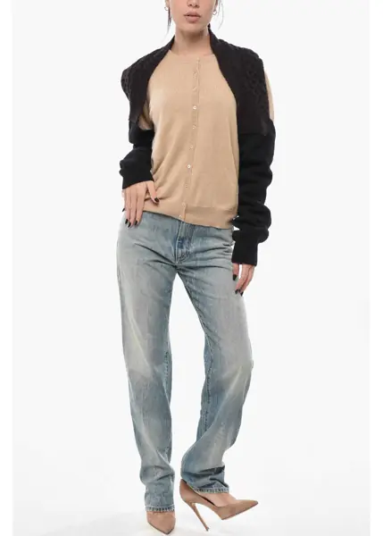 Cardigane Fendi Cable Knit Wool Shrug Black Femei (BM 19694522) 4