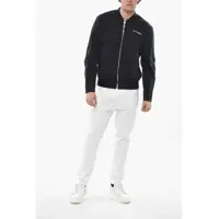 Geci pentru Barbati - Bomber jacket DSQUARED2 Cotton Blend Bomber Jacket With Printed Logo Black Barbati (BM 19694540) - B-mall.ro