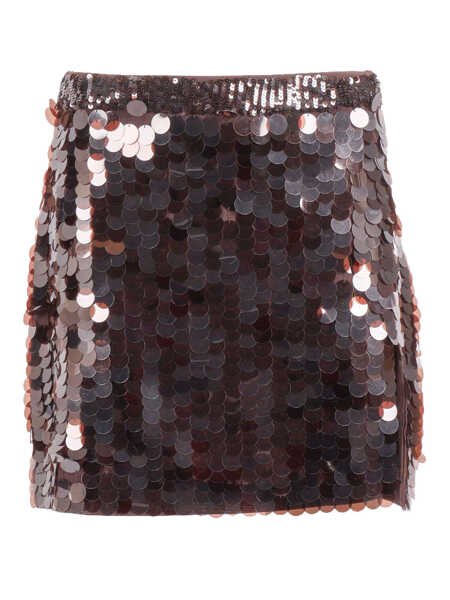 Fuste P.A.R.O.S.H. MINI SKIRT Brown Femei (BM 19695087) 1