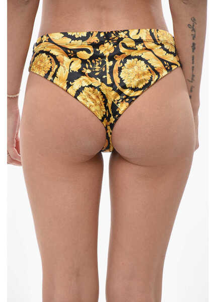 Chiloti Versace Brazilian Designed Barocco Bikini Briefs Gold Femei (BM 19695119) 2