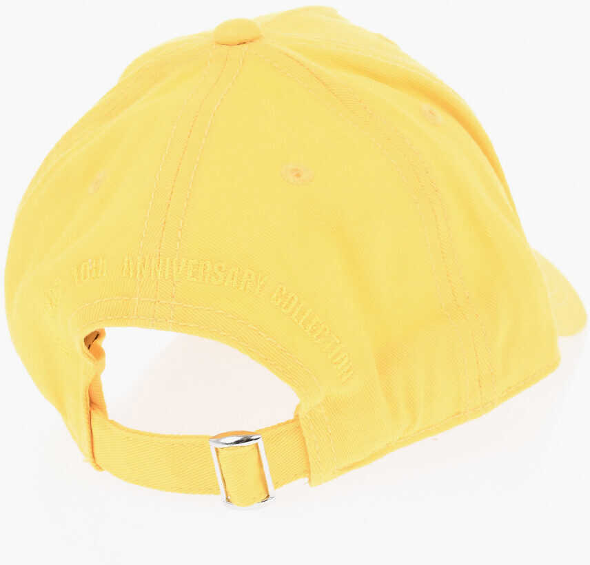 Sepci DSQUARED2 Cotton Baseball Cap With Embossed Logo Yellow Baieti (BM 19695122) 2