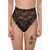 Dolce & Gabbana Super High-Waisted Lace Briefs Black