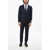 CORNELIANI Cc Collection Virgin Wool Side Vents Notch Lapel Suit Midnight Blue