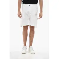 Pantaloni scurti Stretch Cotton Cargo Shorts With Elastic Waistband Barbati