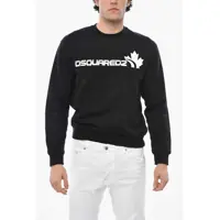 Bluze de trening Brushed Cotton Crew Neck Sweatshirt With Printed Logo Barbati