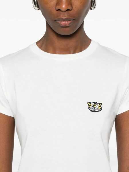 Tricouri Kenzo Cotton T-shirt with the embroidered Wild Tiger OFF WHITE Femei (BM 19695353) 5