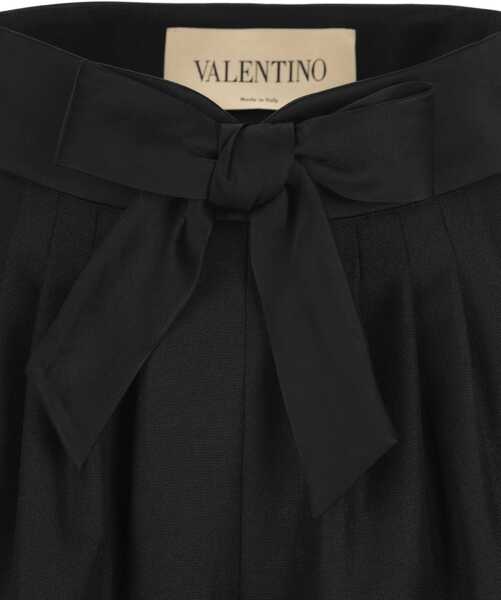 Pantaloni scurti Valentino Garavani Bow-detail Bermuda Shorts NERO Femei (BM 19695356) 4