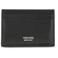 Portofele pentru Barbati - Portofele Tom Ford Leather Card Holder BLACK Barbati (BM 19695365) - B-mall.ro