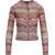 MISSONI BEACHWEAR Viscose Cardigan with snake chevron motif PINK/RUST TONES