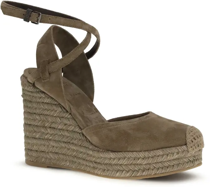 Sandale Brunello Cucinelli Precious Loop Espadrilles SUMMER TORBA Femei (BM 19695383) 2