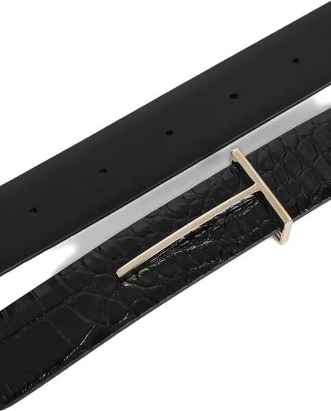 Curele Tom Ford Crocodile-effect Belt BLACK Femei (BM 19695389) 2