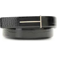 Curele Crocodile-effect Belt Femei