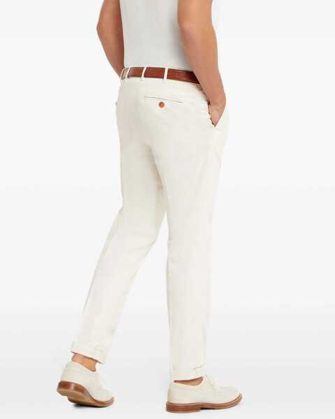 Pantaloni casual Brunello Cucinelli Cotton Pants OFF WHITE Barbati (BM 19695395) 4