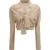 MARINE SERRE Wrapped hybrid Cardigan DARK BEIGE