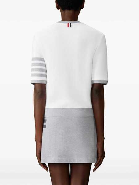 Tricouri Thom Browne Cotton T-shirt WHITE Femei (BM 19695419) 4