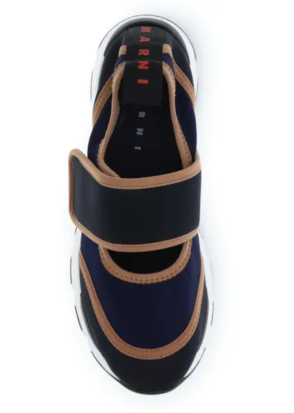 Sneakers Marni Running Mary-Jane Sneakers DARK BLUE/BLACK Femei (BM 19695446) 4