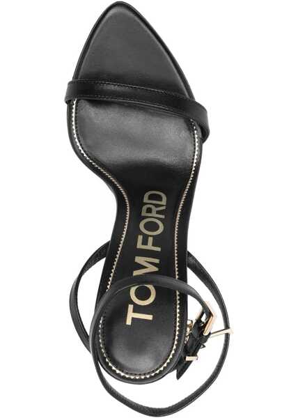 Sandale Tom Ford Padlock Pointy Naked heeled Sandals BLACK Femei (BM 19695461) 4