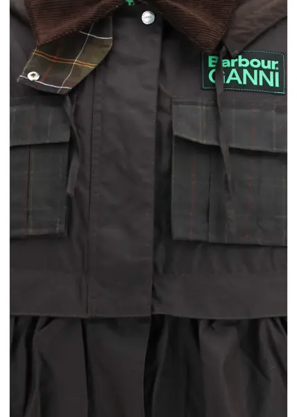 Jachete Barbour Waxed peplum Jacket by Barbour x GANNI RUSTIC/CLASSIC TARTAN Femei (BM 19695470) 3