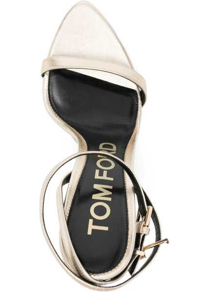 Sandale Tom Ford Patent leather high heel Pumps PALE GOLD Femei (BM 19695497) 4
