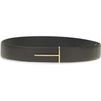 Curele pentru Barbati - Curele Tom Ford Grain Leather Slim T reversible Belt BROWNBLACK Barbati (BM 19695509) - B-mall.ro