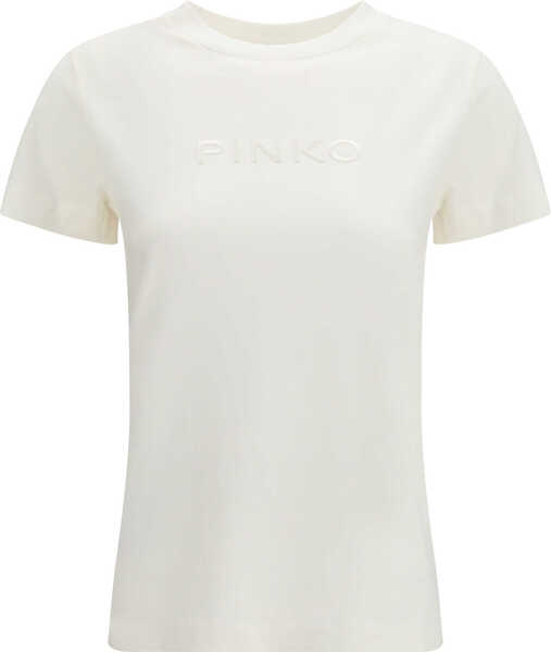 Tricouri Pinko Start T-shirt Jersey Patch BIANCO BIANCANEVE Femei (BM 19695518) 1