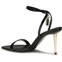 Sandale Dama - Sandale Tom Ford Shiny leather padlock pointy naked Sandal BLACK Femei (BM 19695524) - B-mall.ro