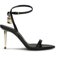 Sandale Shiny leather padlock pointy naked Sandal Femei