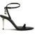 Tom Ford Shiny leather padlock pointy naked Sandal BLACK