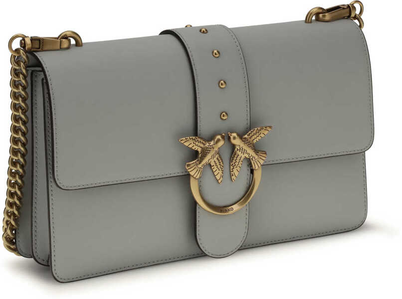 Genti de umar Pinko One Simply Love Bag One Shoulder Bag GRIGIO PERLA-ANTIQUE GOLD Femei (BM 19695899) 2