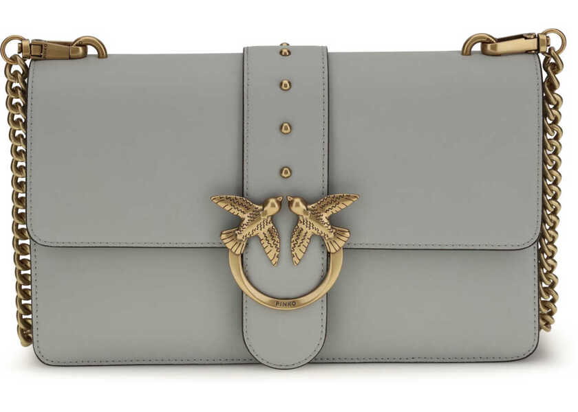 Genti de umar Pinko One Simply Love Bag One Shoulder Bag GRIGIO PERLA-ANTIQUE GOLD Femei (BM 19695899) 1