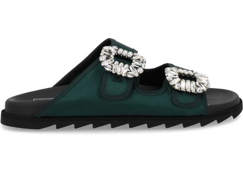 Balerini Roger Vivier Slidi Viv Sandal GREEN Femei (BM 19695947) 1